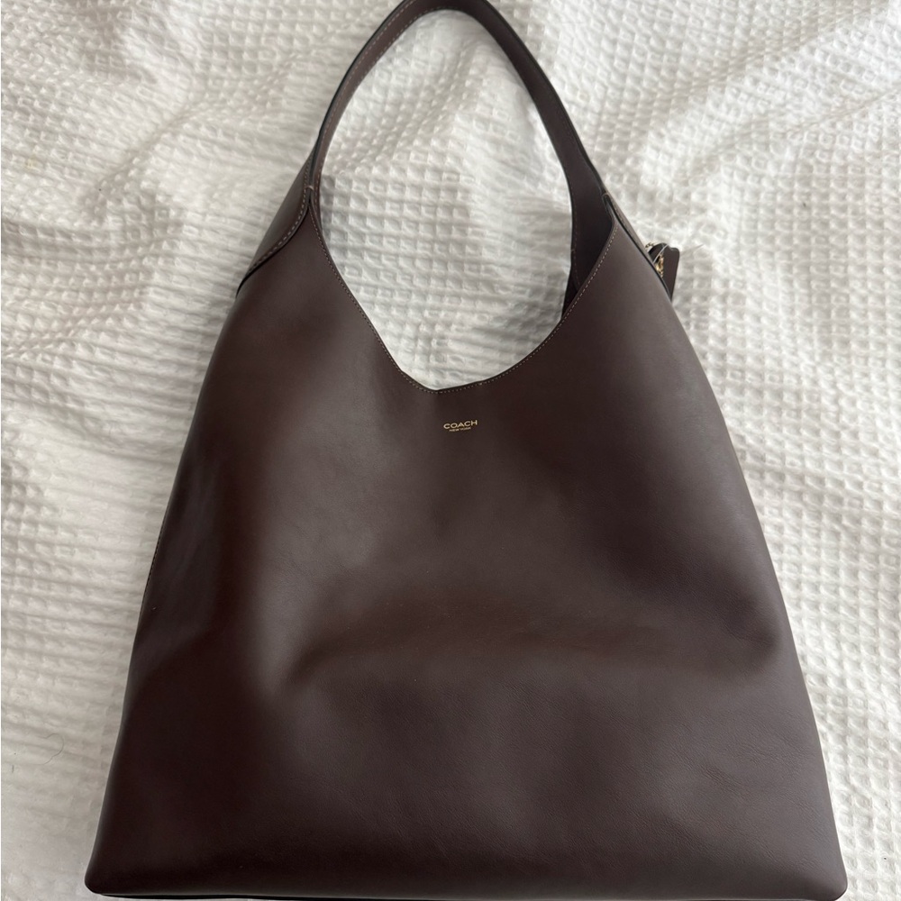 Coach Dark Brown Leather Shoulder Bag